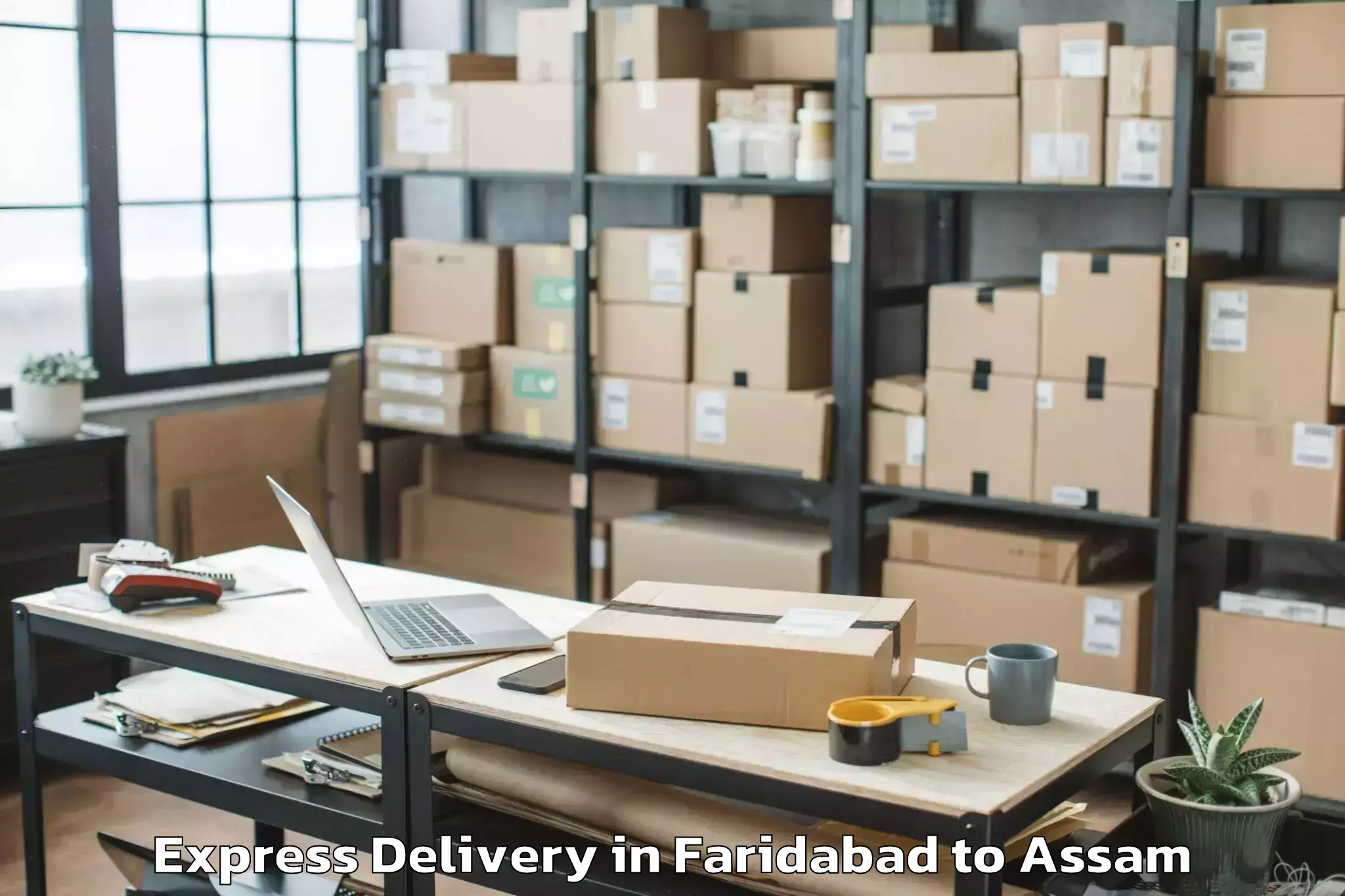 Discover Faridabad to Kalgachia Express Delivery